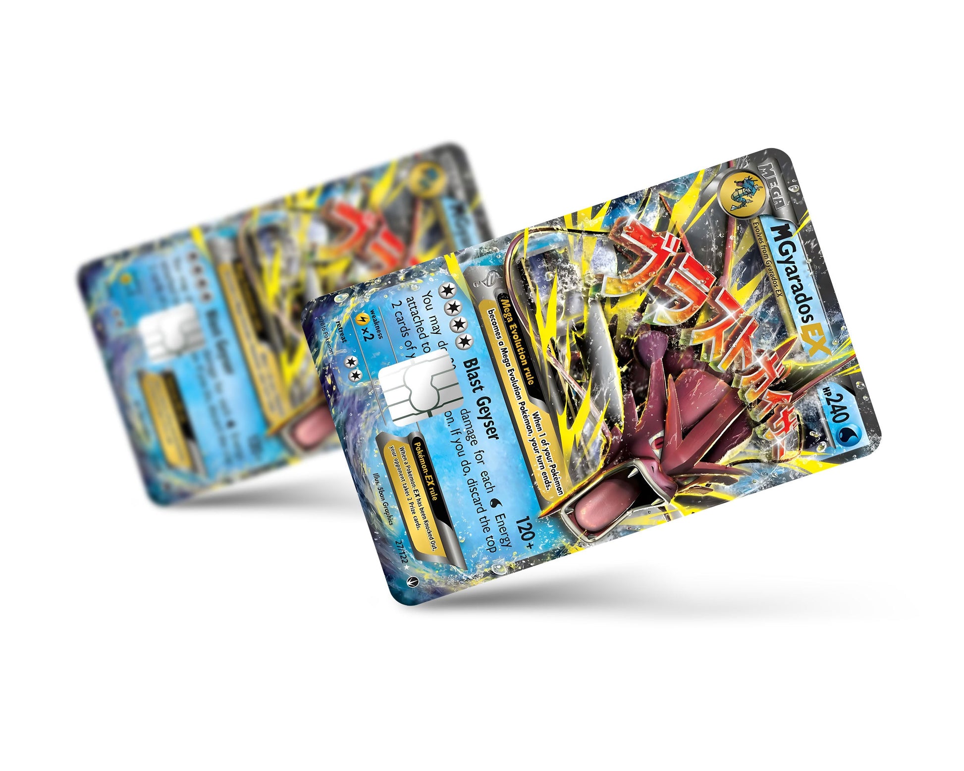 Pokemon Gyarados | Classic | Credit Card Sticker | Credit Card Skin | 