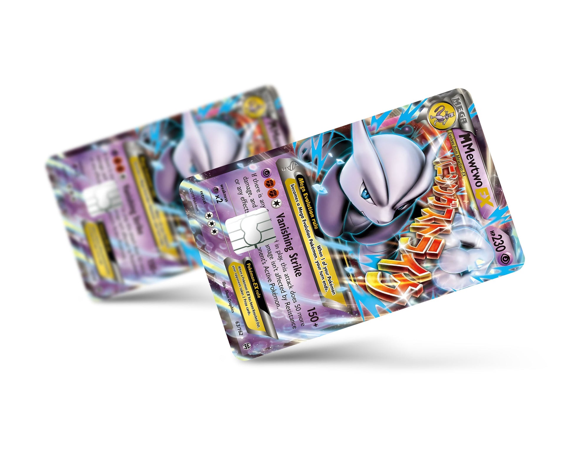 Mega Mewtwo X Pokemon Card Credit Card Credit Card Skin – Anime