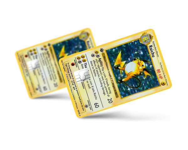 Raichu Pokemon Card Credit Card Credit Card Skin – Anime Town Creations