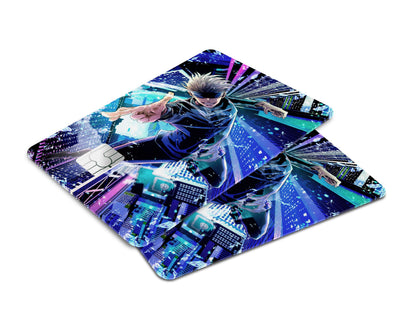 Anime Town Creations Credit Card Jujutsu Kaisen Satoru Gojo Skyscraper Window Skins - Anime Jujutsu Kaisen Credit Card Skin