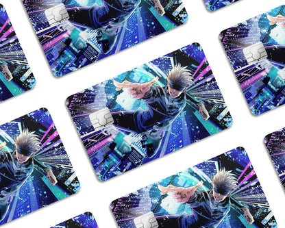 Anime Town Creations Credit Card Jujutsu Kaisen Satoru Gojo Skyscraper Window Skins - Anime Jujutsu Kaisen Credit Card Skin