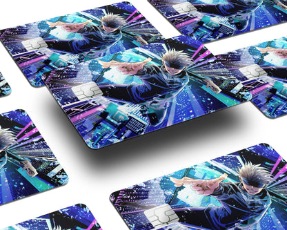 Anime Town Creations Credit Card Jujutsu Kaisen Satoru Gojo Skyscraper Window Skins - Anime Jujutsu Kaisen Credit Card Skin