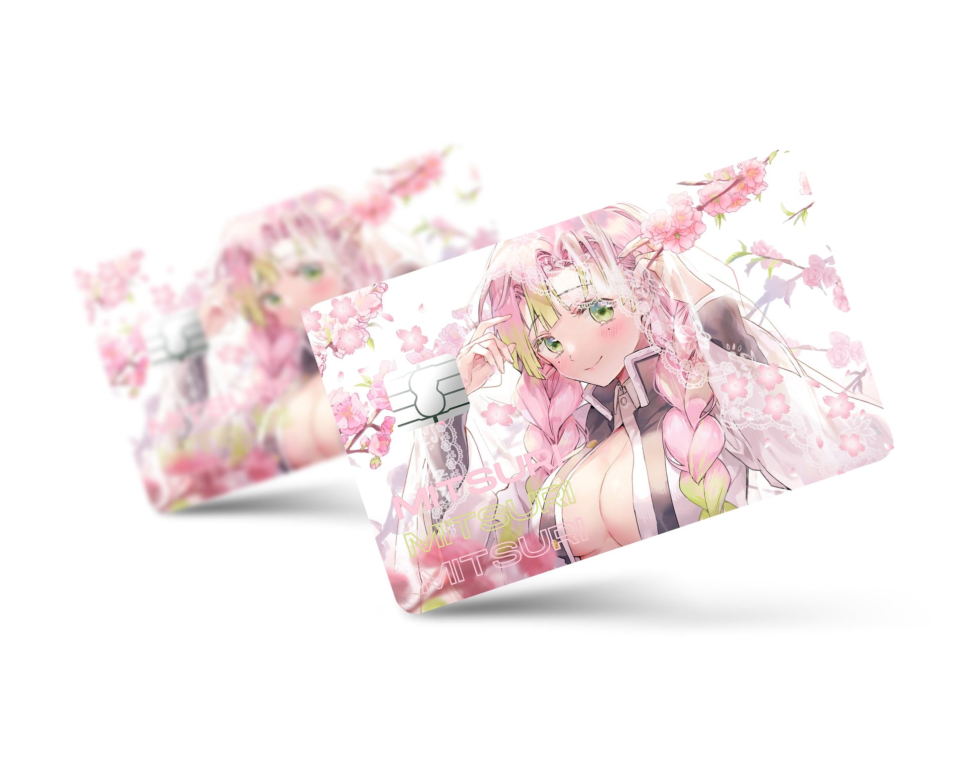 Demon Slayer Mitsuri Kanroji Love Hashira Credit Card Credit Card Skin –  Anime Town Creations