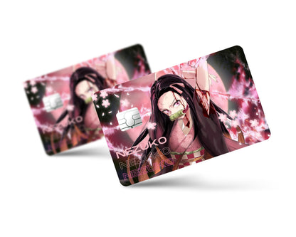 Anime Town Creations Credit Card Demon Slayer Nezuko Hype Full Skins - Anime Demon Slayer Credit Card Skin