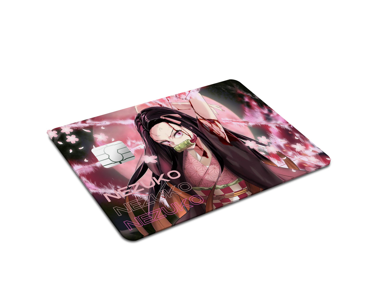 Anime Town Creations Credit Card Demon Slayer Nezuko Hype Full Skins - Anime Demon Slayer Credit Card Skin