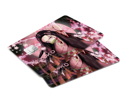 Anime Town Creations Credit Card Demon Slayer Nezuko Hype Window Skins - Anime Demon Slayer Credit Card Skin