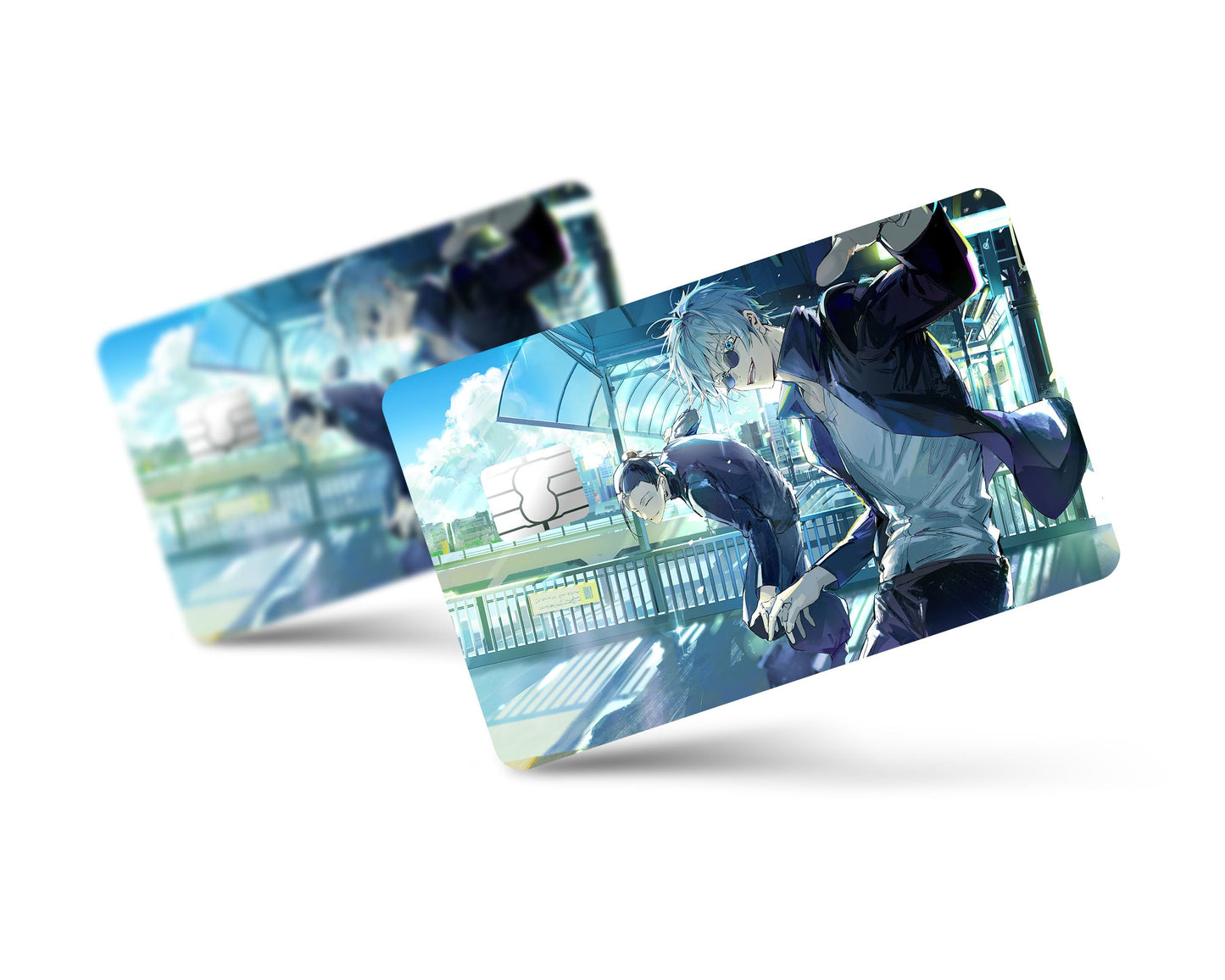 Anime Town Creations Credit Card Jujutsu Kaisen Gojo Geto Friendship Full Skins - Anime Jujutsu Kaisen Credit Card Skin