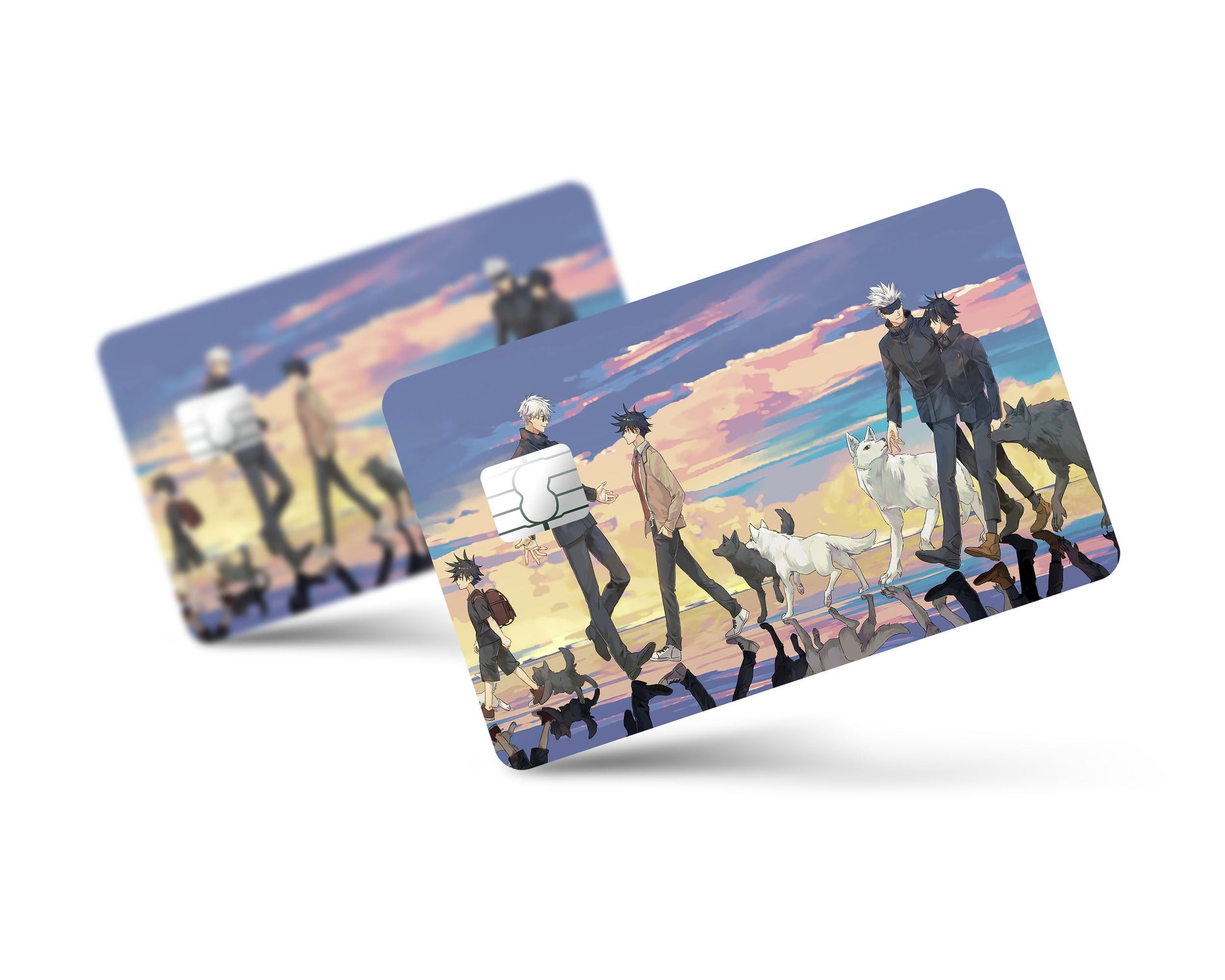 Anime Town Creations Credit Card Jujutsu Kaisen Gojo Megumi Friendship Full Skins - Anime Jujutsu Kaisen Credit Card Skin