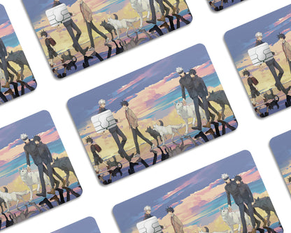 Anime Town Creations Credit Card Jujutsu Kaisen Gojo Megumi Friendship Window Skins - Anime Jujutsu Kaisen Credit Card Skin