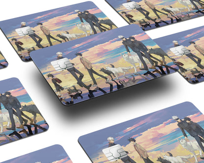 Anime Town Creations Credit Card Jujutsu Kaisen Gojo Megumi Friendship Window Skins - Anime Jujutsu Kaisen Credit Card Skin