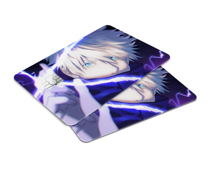 Anime Town Creations Credit Card Jujutsu Kaisen Satoru Gojo Purple Lightning Window Skins - Anime Jujutsu Kaisen Credit Card Skin