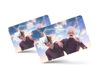 Anime Town Creations Credit Card Jujutsu Kaisen Gojo Geto Sunset Full Skins - Anime Jujutsu Kaisen Credit Card Skin