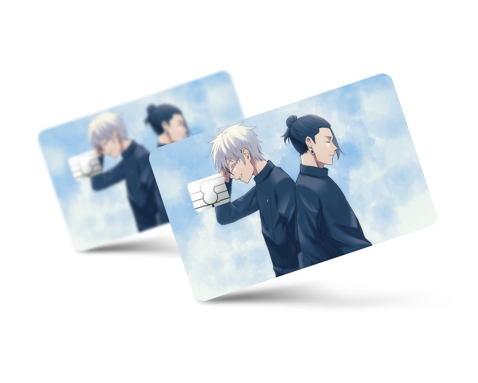 Anime Town Creations Credit Card Jujutsu Kaisen Gojo Geto Back to Back Full Skins - Anime Jujutsu Kaisen Credit Card Skin