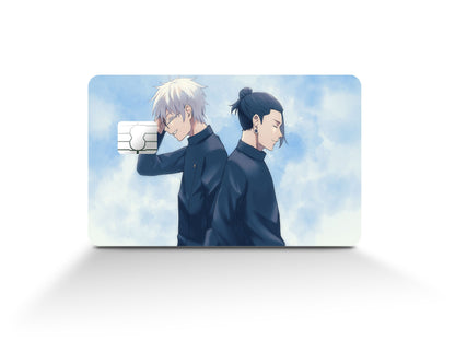 Anime Town Creations Credit Card Jujutsu Kaisen Gojo Geto Back to Back Full Skins - Anime Jujutsu Kaisen Credit Card Skin