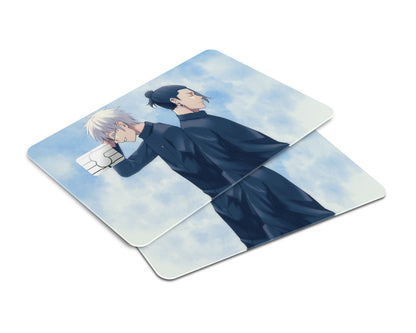 Anime Town Creations Credit Card Jujutsu Kaisen Gojo Geto Back to Back Window Skins - Anime Jujutsu Kaisen Credit Card Skin