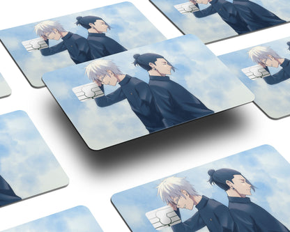 Anime Town Creations Credit Card Jujutsu Kaisen Gojo Geto Back to Back Window Skins - Anime Jujutsu Kaisen Credit Card Skin