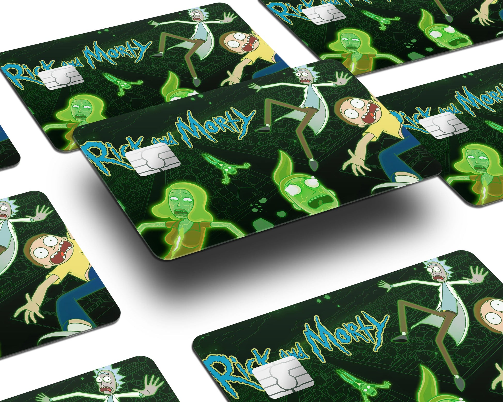 Rick and Morty Intro Credit Card Credit Card Skin – Anime Town Creations