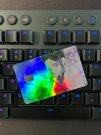 Anime Town Creations Holographic Credit Card Demon Slayer Cute Shinobu Kocho Full Skins - Anime Demon Slayer Holographic Credit Card Skin