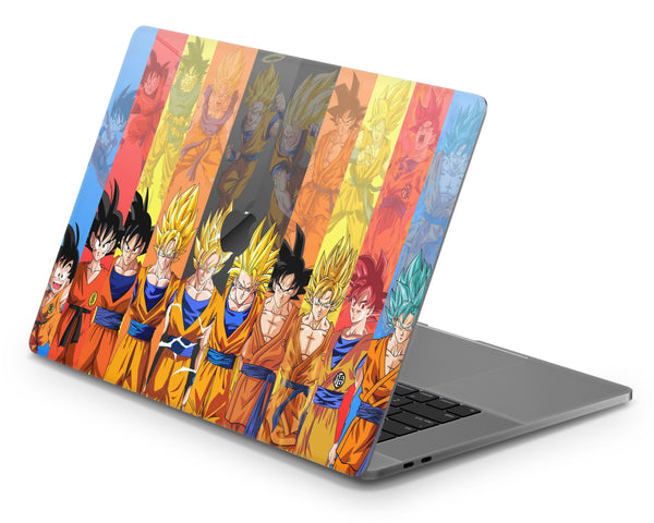 Dragon Ball Super Saiyan Transformation MacBook Skin