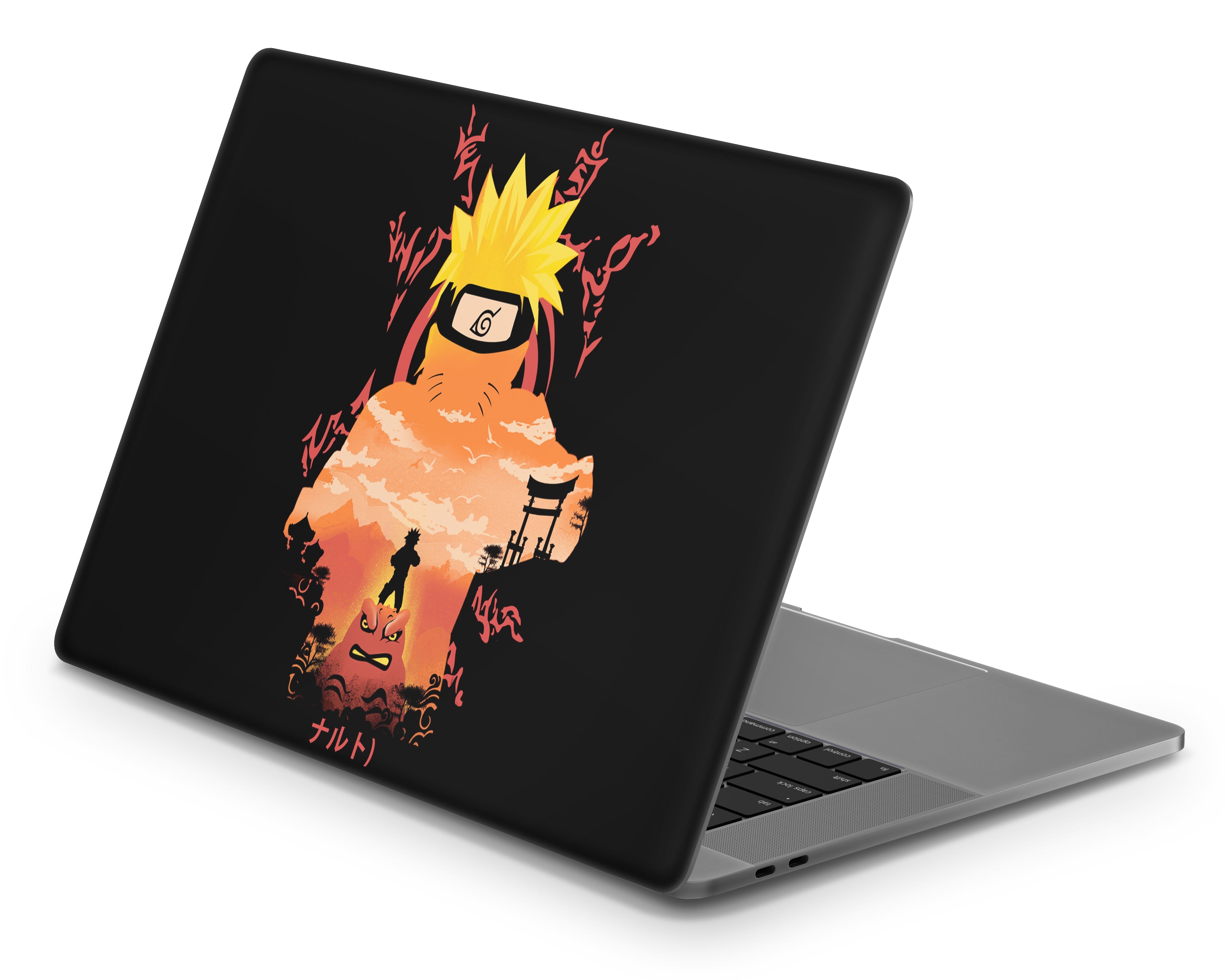 Uzumaki Minimalist Black MacBook MacBook Skin Anime Town Creations