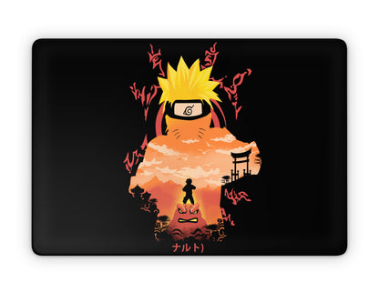 Anime Town Creations MacBook Uzumaki Minimalist Black Pro 16" (A2485) Skins - Anime Ninja MacBook Skin