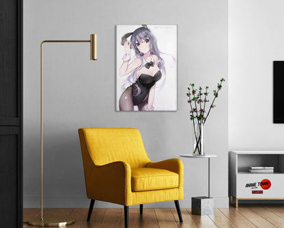 Anime Town Creations Metal Poster Bunny Girl Senpai Please Don't Forget Me 24" x 36" Home Goods - Anime Rascal Does Not Dream of Bunny Girl Senpai Metal Poster