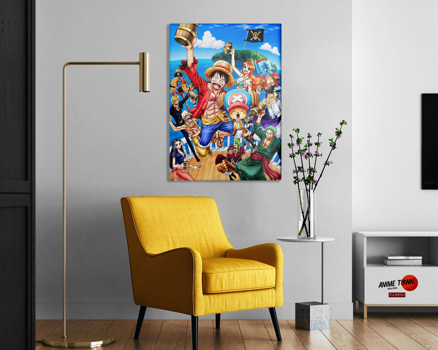 Anime Town Creations Metal Poster One Piece Strawhat Pirates 24" x 36" Home Goods - Anime One piece Metal Poster