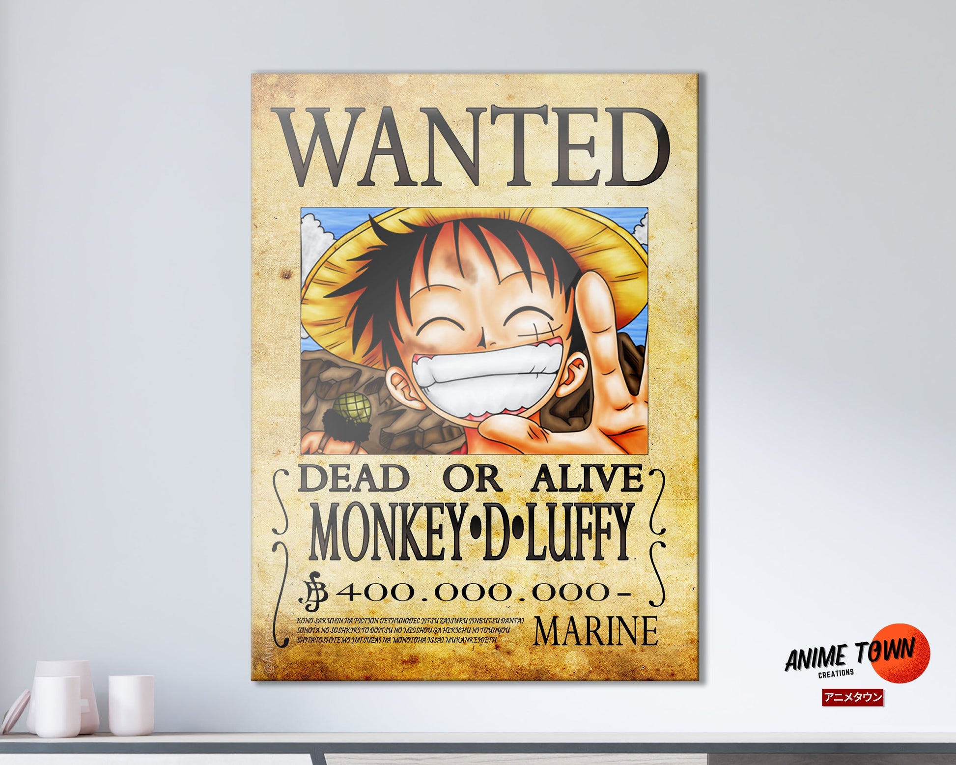Create Your Own Wanted One Piece Custom Poster
