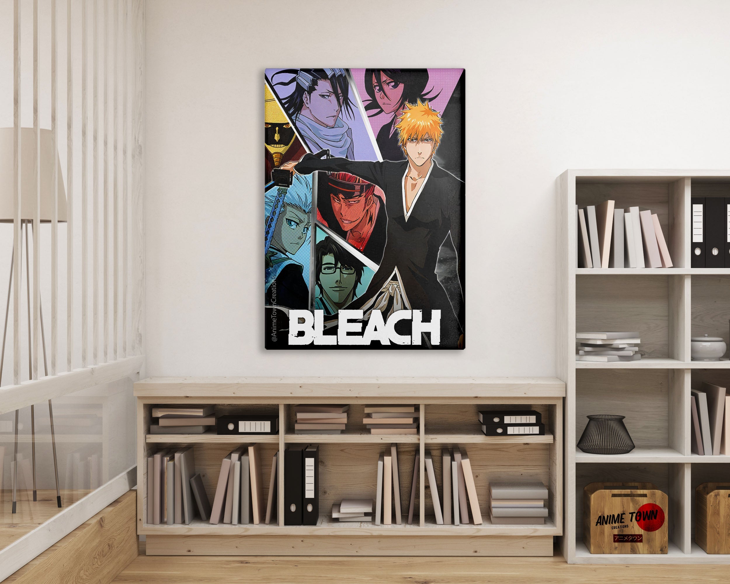 Bleach Minimalist Metal Poster Metal Poster – Anime Town Creations