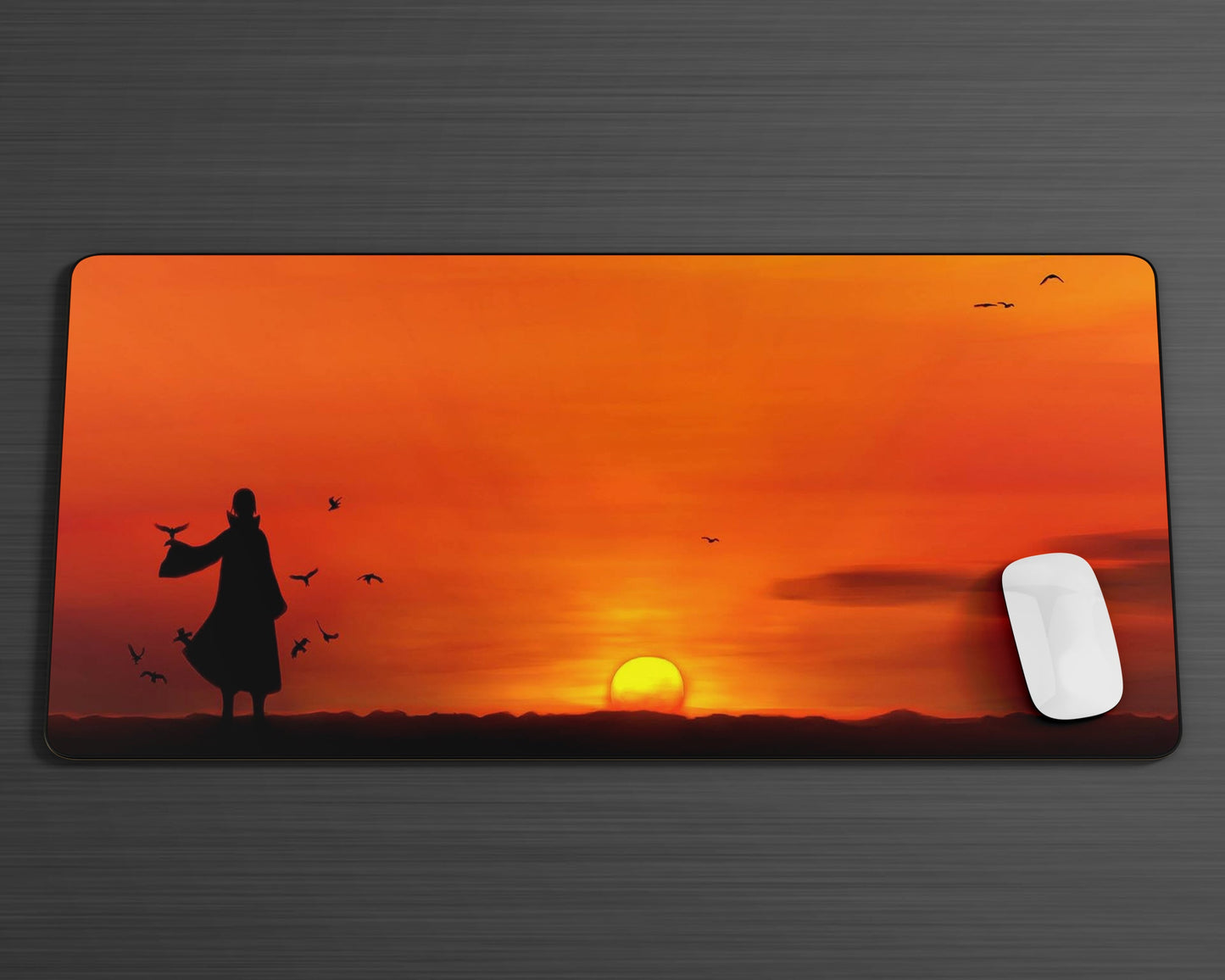Anime Town Creations Mouse Pad Itachi Sunset Gaming Mouse Pad Accessories - Anime Naruto Gaming Mouse Pad