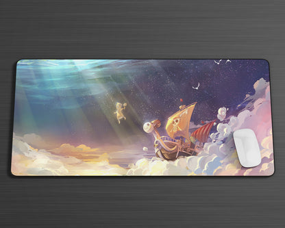 Anime Town Creations Mouse Pad One Piece Going Merry Pirate Ship Gaming Mouse Pad Accessories - Anime One Piece Gaming Mouse Pad