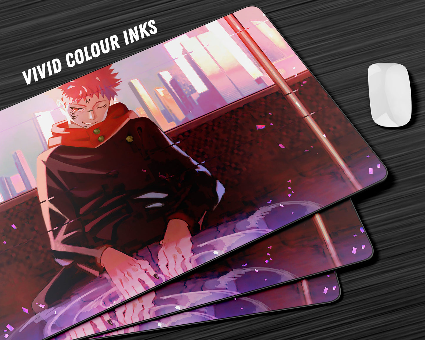 Anime Town Creations Mouse Pad Jujutsu Kaisen Yuji Train Intro Gaming Mouse Pad Accessories - Anime Jujutsu Kaisen Gaming Mouse Pad