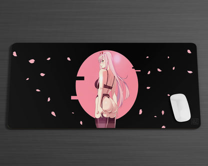 Anime Town Creations Mouse Pad Zero Two Hot Pink Gaming Mouse Pad Accessories - Anime Darling in the Franxx Gaming Mouse Pad