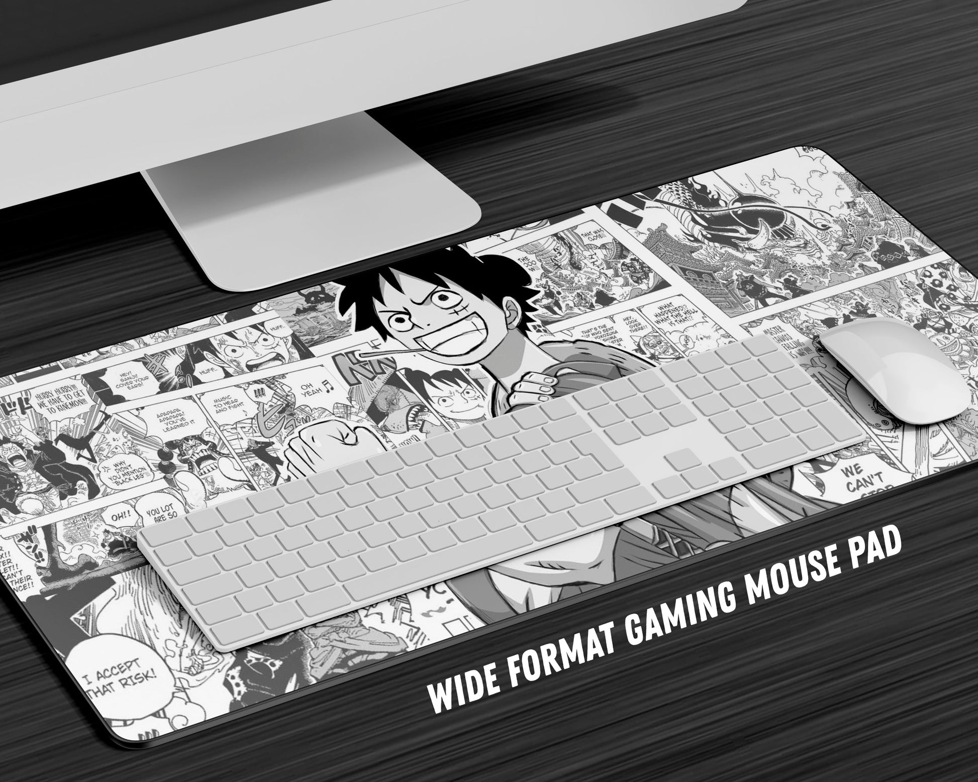 One Piece Gang Manga Collage Mouse Pad Gaming Mouse Pad – Anime Town  Creations