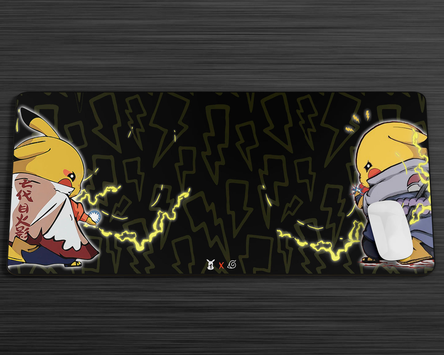 Anime Town Creations Mouse Pad Pokemon Pikachu x Naruto Gaming Mouse Pad Accessories - Anime Pokemon Gaming Mouse Pad