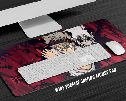 Anime Town Creations Mouse Pad Black Clover Asta Red Gaming Mouse Pad Accessories - Anime Black Clover Gaming Mouse Pad