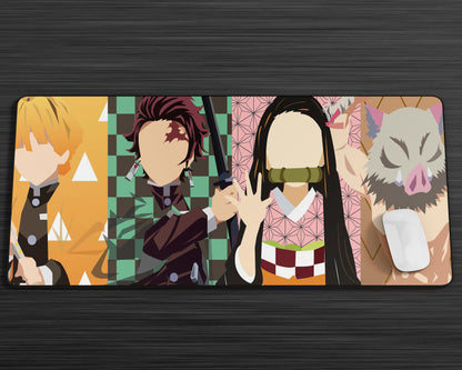 Anime Town Creations Mouse Pad Demon Slayer Minimalist Gang Gaming Mouse Pad Accessories - Anime Demon Slayer Gaming Mouse Pad