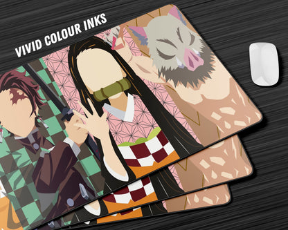 Anime Town Creations Mouse Pad Demon Slayer Minimalist Gang Gaming Mouse Pad Accessories - Anime Demon Slayer Gaming Mouse Pad