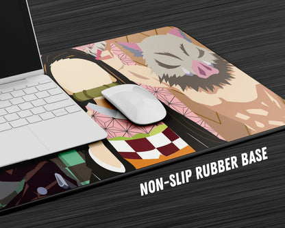 Anime Town Creations Mouse Pad Demon Slayer Minimalist Gang Gaming Mouse Pad Accessories - Anime Demon Slayer Gaming Mouse Pad