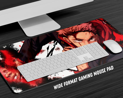 Anime Town Creations Mouse Pad Jujutsu Kaisen Yuji Itadori Black Flash Gaming Mouse Pad Accessories - Anime Jujutsu Kaisen Gaming Mouse Pad