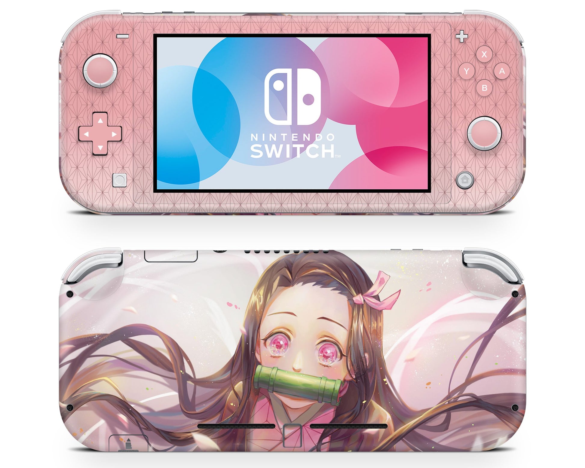 Demon Slayer Nintendo Switch Case, Pink Nezuko Switch skins