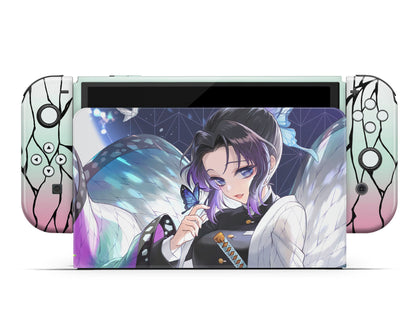 Demon Slayer Shinobu Insect Style Switch OLED Skin