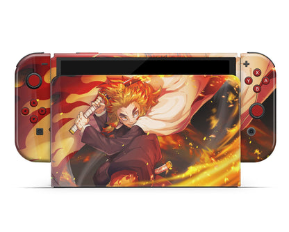 Demon Slayer Kyojuro Rengoku Switch OLED Skin