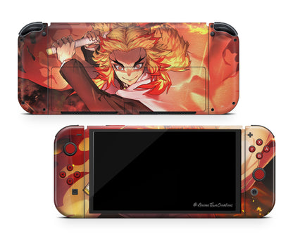 Demon Slayer Kyojuro Rengoku Switch OLED Skin