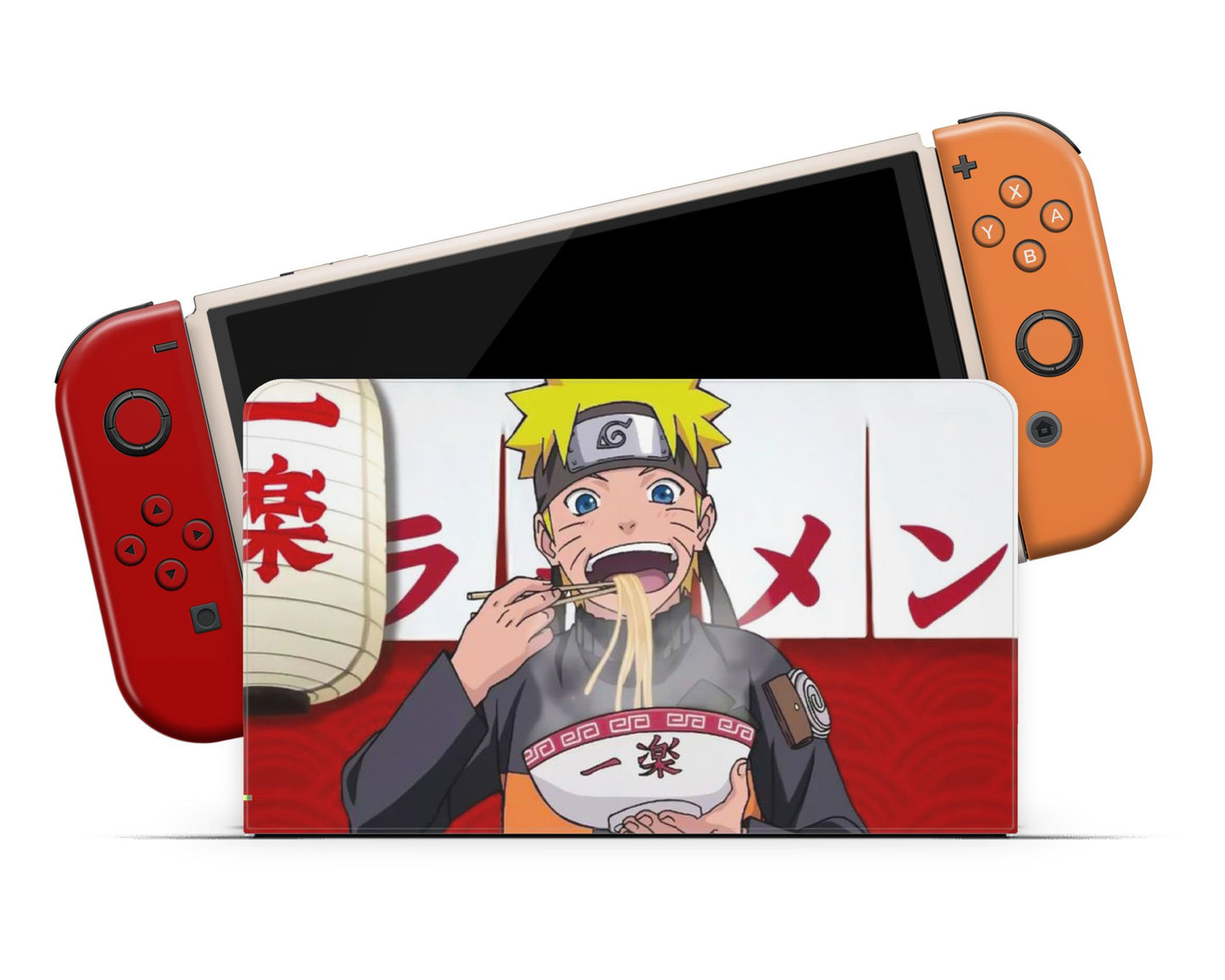 Anime Town Creations Nintendo Switch OLED Naruto Ichiraku Ramen Vinyl only Skins - Anime Naruto Switch OLED Skin