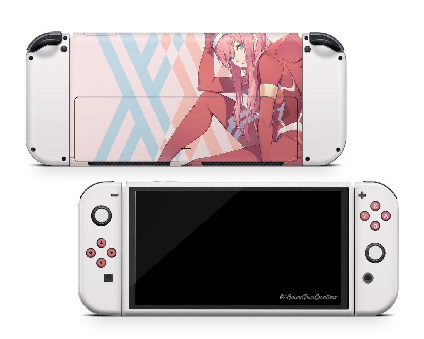 Darling in the Franxx Zero Two Kawaii Switch OLED Skin