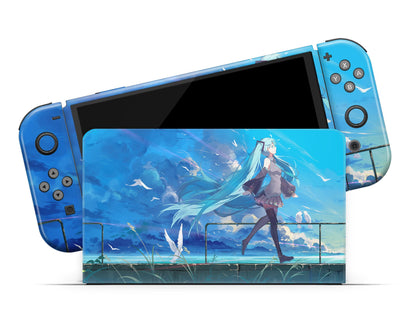 Anime Town Creations Nintendo Switch OLED Hatsune Miku Vinyl only Skins - Anime  Switch OLED Skin