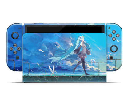 Hatsune Miku Switch OLED Skin