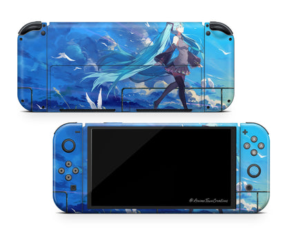 Hatsune Miku Switch OLED Skin