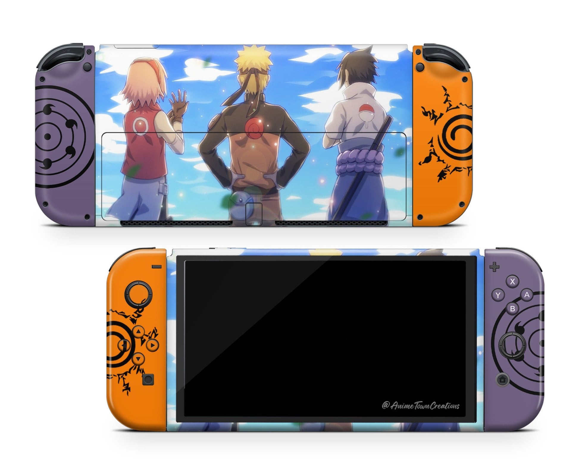 Naruto vs. Sasuke Nintendo Switch OLED Switch OLED Skin – Anime